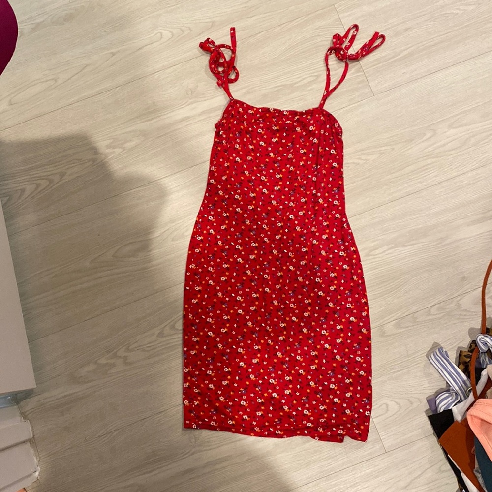 Nasty gal, red dress.